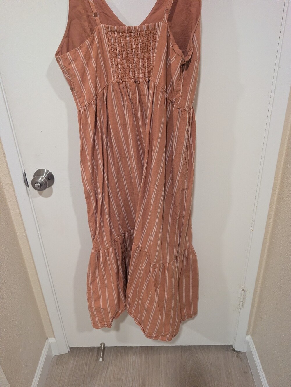 Pact Canopy Linen Blend Easy Tank Dress In Hermosa Stripe - Picture 10 of 15